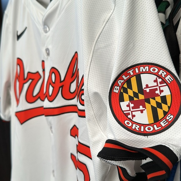 Adley Rutschman Baltimore Orioles Nike Home Elite Authentic 2024 - White - Picture 3 of 7